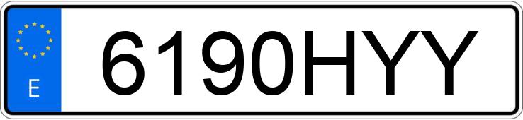 Numer rejestracyjny 6190HYY posiada KIA SPORTAGE Numer rejestracyjny 6190HYY posiada KIA SPORTAGE