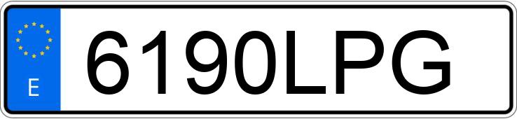 Numer rejestracyjny 6190LPG posiada PEUGEOT RIFTER