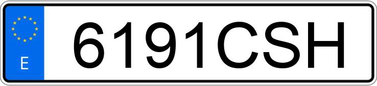 Die Registrierungsnummer 6191CSH hat RENAULT MEGANE