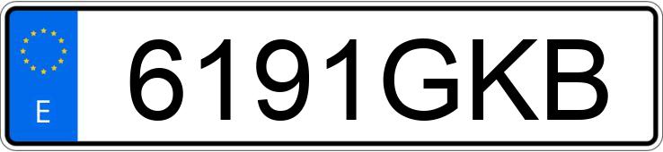 Numer rejestracyjny 6191GKB posiada BMW SERIE 3