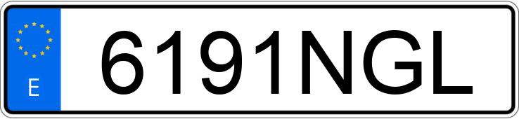 Numer rejestracyjny 6191NGL posiada BYD SEAL