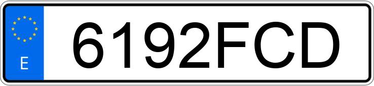 Numer rejestracyjny 6192FCD posiada TOYOTA AVENSIS