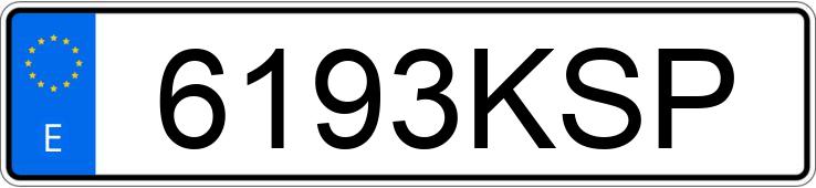 Numer rejestracyjny 6193KSP posiada RENAULT KANGOO