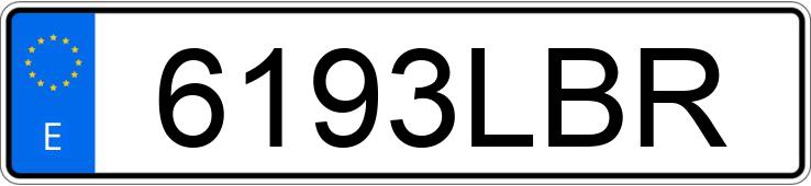 Numer rejestracyjny 6193LBR posiada VOLKSWAGEN GOLF Numer rejestracyjny 6193LBR posiada VOLKSWAGEN GOLF