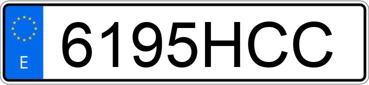 Numer rejestracyjny 6195HCC posiada SUZUKI SX4