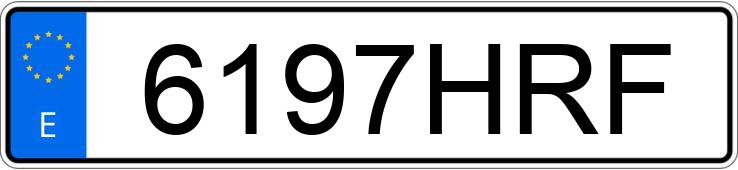 Numer rejestracyjny 6197HRF posiada AUDI A1 SPORTBACK