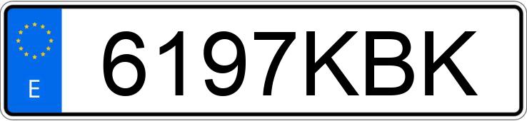 Numer rejestracyjny 6197KBK posiada RENAULT GRAND SCENIC