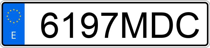 Numer rejestracyjny 6197MDC posiada CITROEN C3