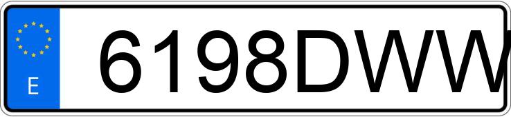 Numer rejestracyjny 6198DWW posiada AUDI A4