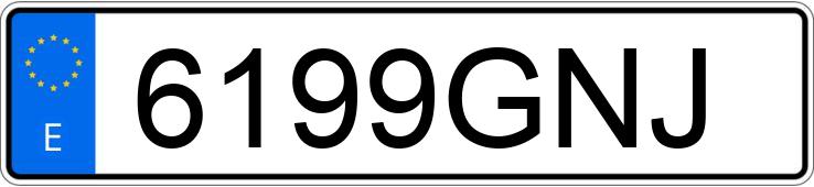 Numer rejestracyjny 6199GNJ posiada PEUGEOT PARTNER Numer rejestracyjny 6199GNJ posiada PEUGEOT PARTNER