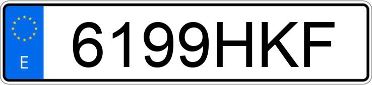 Numer rejestracyjny 6199HKF posiada CITROEN BERLINGO