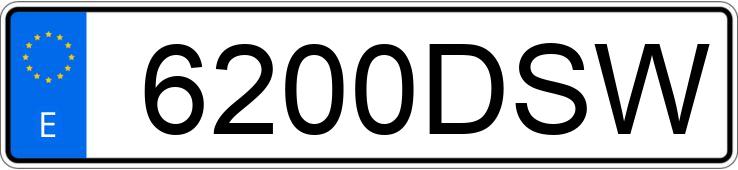 Numer rejestracyjny 6200DSW posiada CITROEN C4