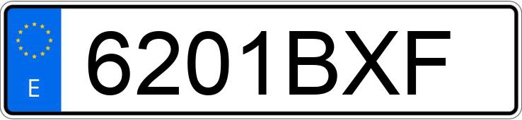 Numer rejestracyjny 6201BXF posiada VOLVO S40