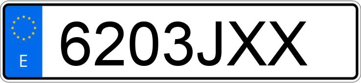 Numer rejestracyjny 6203JXX posiada VOLKSWAGEN GOLF