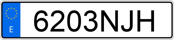 Numer rejestracyjny 6203NJH posiada FORD RANGER