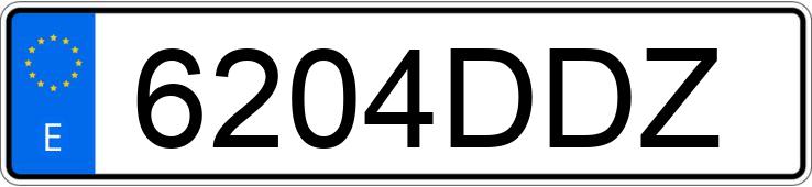 Numer rejestracyjny 6204DDZ posiada BMW SERIE 5