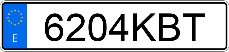 Numer rejestracyjny 6204KBT posiada BMW X4