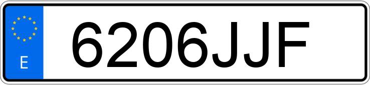 Numer rejestracyjny 6206JJF posiada SKODA OCTAVIA