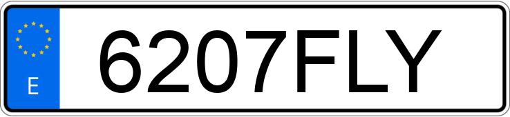 Numer rejestracyjny 6207FLY posiada CITROEN JUMPY