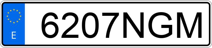 Numer rejestracyjny 6207NGM posiada VOLKSWAGEN GOLF Numer rejestracyjny 6207NGM posiada VOLKSWAGEN GOLF