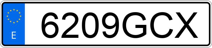 Numer rejestracyjny 6209GCX posiada SEAT IBIZA