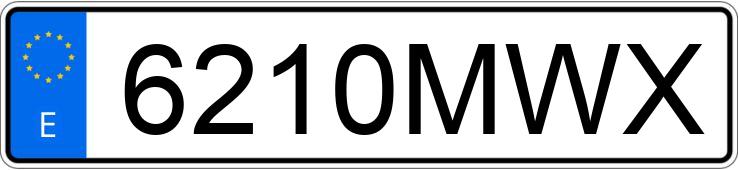 Numer rejestracyjny 6210MWX posiada BMW S