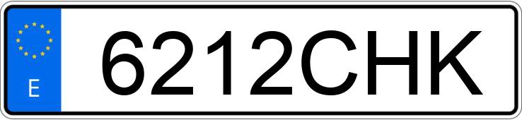 Numer rejestracyjny 6212CHK posiada BMW SERIE 3