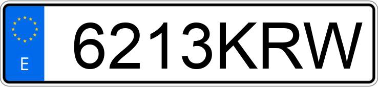 Numer rejestracyjny 6213KRW posiada VOLKSWAGEN TIGUAN ALLSPACE