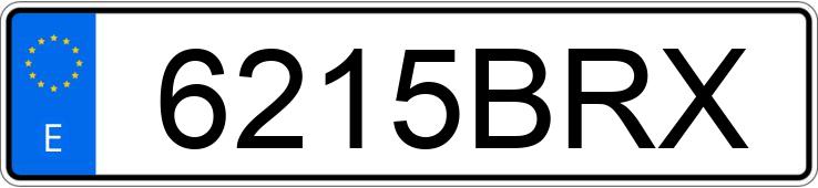 Numer rejestracyjny 6215BRX posiada BMW SERIE 3