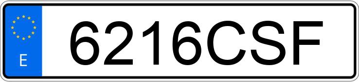 Numer rejestracyjny 6216CSF posiada SEAT TOLEDO