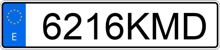 Numer rejestracyjny 6216KMD posiada MERCEDES SPRINTER