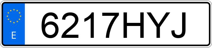 Numer rejestracyjny 6217HYJ posiada VOLKSWAGEN GOLF