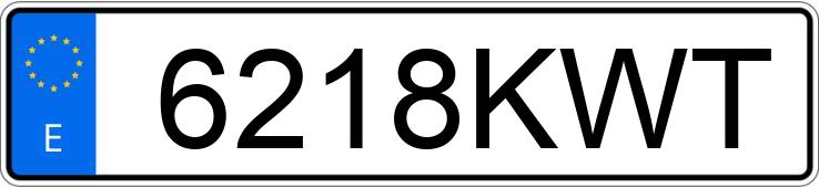 Numer rejestracyjny 6218KWT posiada SEAT LEON