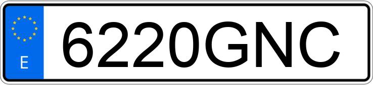 Numer rejestracyjny 6220GNC posiada AUDI A4