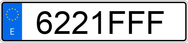 Numer rejestracyjny 6221FFF posiada BMW SERIE 3