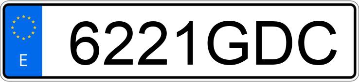 Numer rejestracyjny 6221GDC posiada PEUGEOT 207