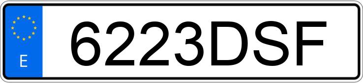 Numer rejestracyjny 6223DSF posiada NISSAN ALMERA