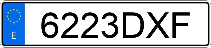 Numer rejestracyjny 6223DXF posiada HYUNDAI ATOS