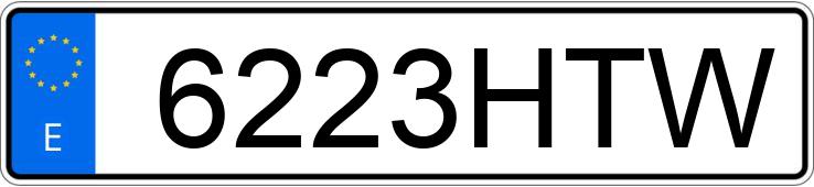 Numer rejestracyjny 6223HTW posiada VOLKSWAGEN POLO