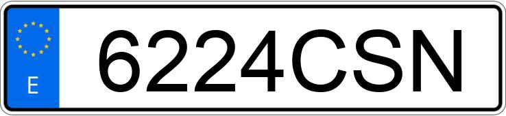 Numer rejestracyjny 6224CSN posiada SEAT LEON