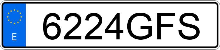 Numer rejestracyjny 6224GFS posiada FORD FIESTA Numer rejestracyjny 6224GFS posiada FORD FIESTA