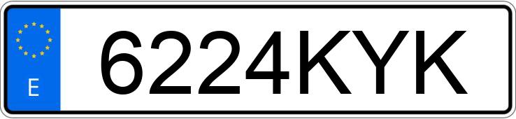 Numer rejestracyjny 6224KYK posiada SEAT LEON Numer rejestracyjny 6224KYK posiada SEAT LEON