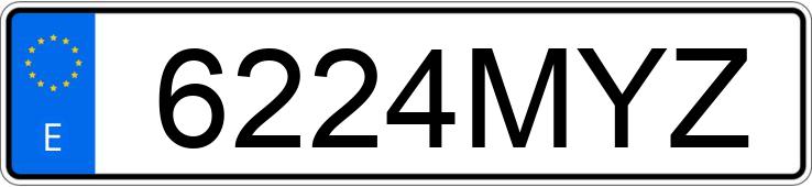 Numer rejestracyjny 6224MYZ posiada BMW SERIE 1