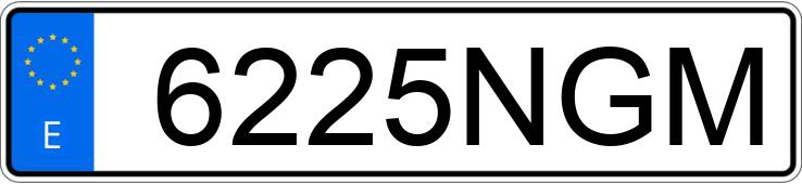 Numer rejestracyjny 6225NGM posiada MAZDA MX-5