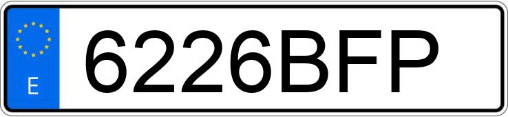 Numer rejestracyjny 6226BFP posiada SEAT TOLEDO