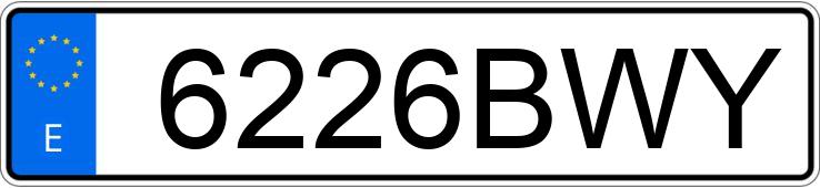 Numer rejestracyjny 6226BWY posiada SEAT TOLEDO Numer rejestracyjny 6226BWY posiada SEAT TOLEDO