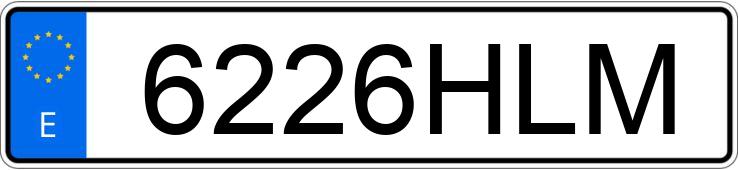 Numer rejestracyjny 6226HLM posiada NISSAN QASHQAI