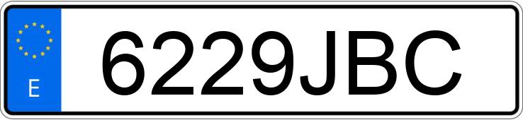 Numer rejestracyjny 6229JBC posiada BMW I3