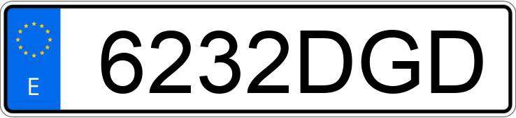 Numer rejestracyjny 6232DGD posiada SEAT IBIZA Numer rejestracyjny 6232DGD posiada SEAT IBIZA