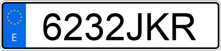 Numer rejestracyjny 6232JKR posiada KIA CEED